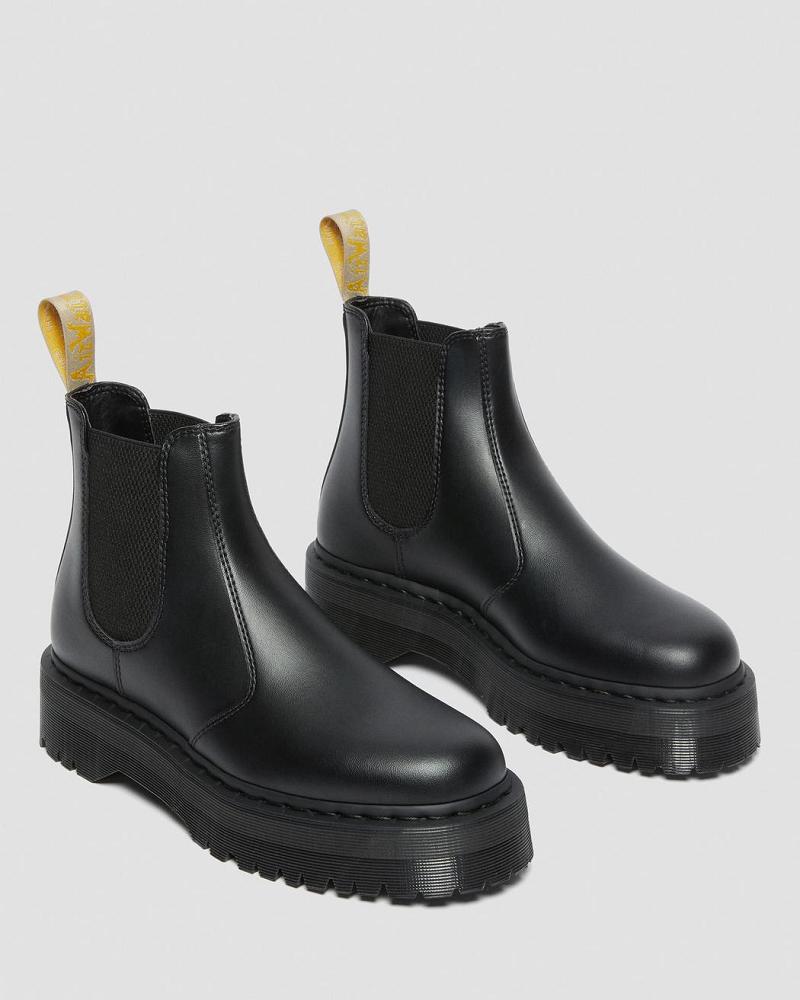 Men's Dr Martens Vegan 2976 Felix Platform Ankle Boots Black | AU 457BEX